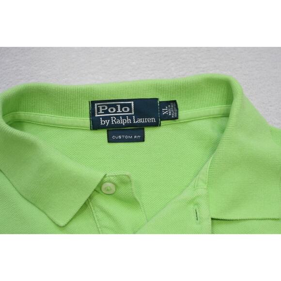 Polo Ralph Lauren Golf Polo Custom Fit Green Short Sleeve Mens Size XL - Picture 7 of 10